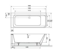 Акриловая ванна Excellent Lila 2.0 L 160x73 WAEX.LIL2.160L.WHN без гидромассажа схема 5