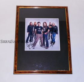 Автографы: Iron Maiden. Харрис, Мюррей, Смит, Дикинсон, МакБрэйн, Герс
