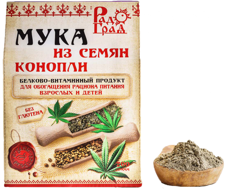 Мука из семян конопли