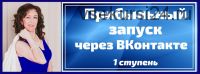 Прибыльный запуск через ВКонтакте. Пакет «Наблюдаю», 1 ступень (Анастасия Заботнюк)