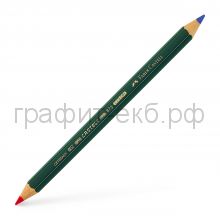 Карандаш двухцветный Faber-Castell color толстый грифель 117500/873