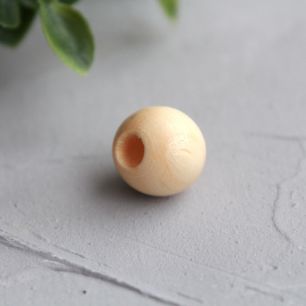 Бусина шарнирная деревянная лакированная, 10 мм.(упаковка 10  шт)