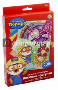 Pororo. Мозаика самоклеящаяся по номерам "Веселая прогулка" (02274)