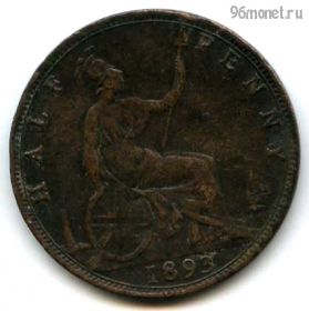 Великобритания 1/2 пенни 1893