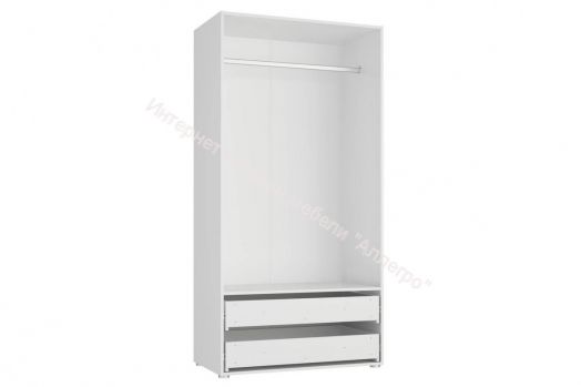 Шкаф 2-х дверный с ящиками Модерн - Техно