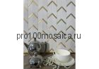 ATLANTIDA. Мраморная мозаика с латунными вставками,  размер, мм: 322.5*305*8 (ORRO Mosaic)