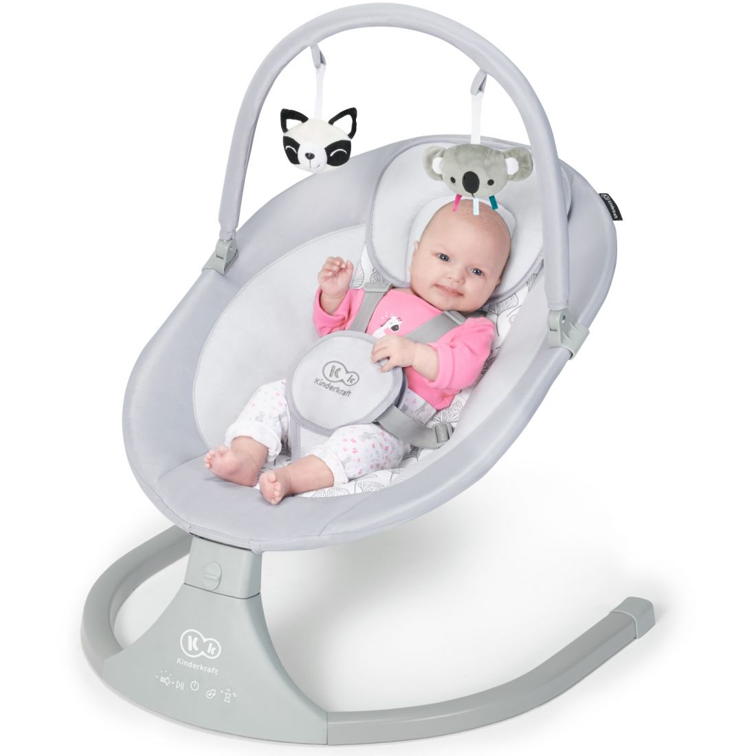 Шезлонг-качалка Kinderkraft Luli 2in1.