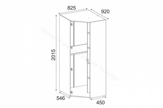 Шкаф угловой Модерн - Стиль