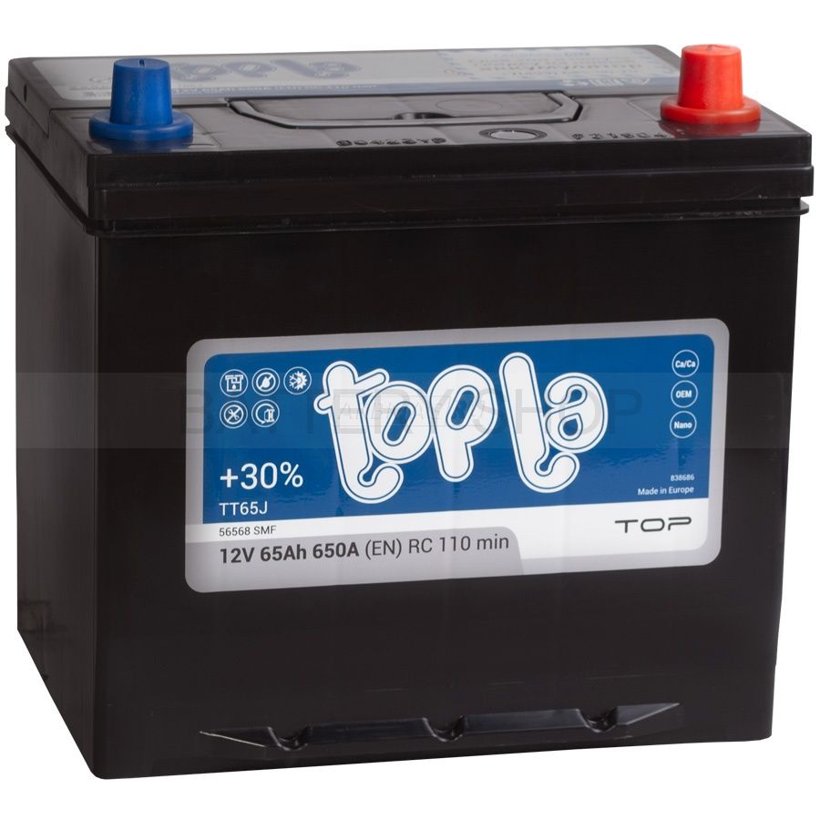 Topla TOP JIS 65Ah 650А D23L