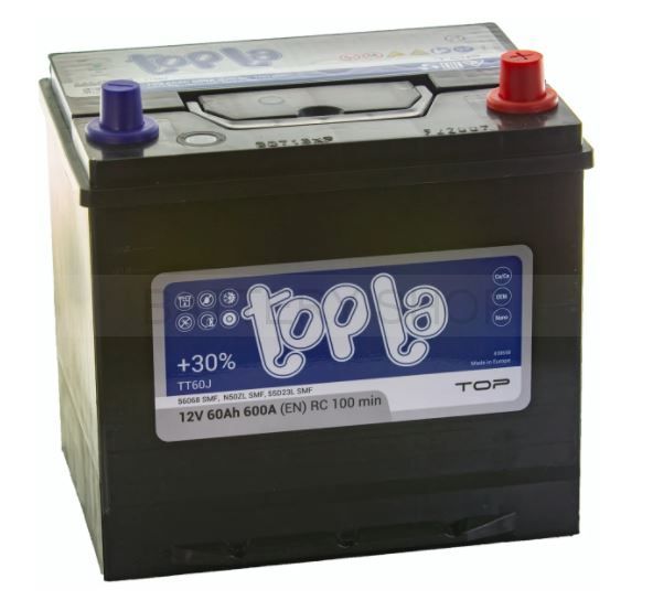 Topla TOP JIS 60Ah 600А D23L