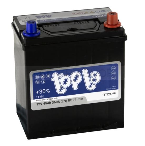 Topla TOP JIS 45Ah 360А B19L с бортом