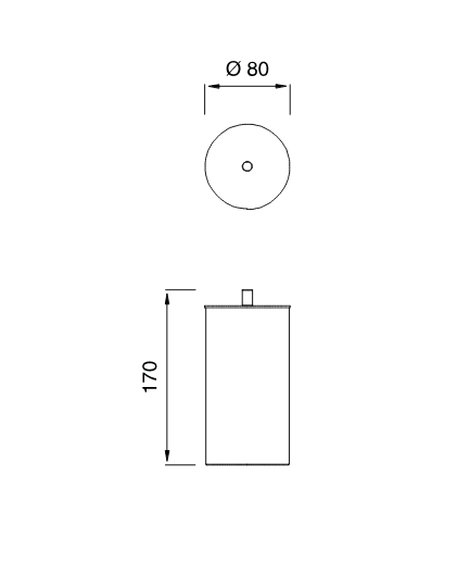 Ведро мусорное с крышкой Cea Design DOSATORI BSK 02 ФОТО