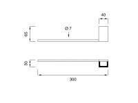 Держатель для полотенца Cea Design DUET DET 101 схема 2