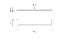 Полотенцедержатель Cea Design STEM STE 02 схема 2