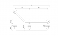 Поручень Cea Design MANIGLIONI DI SICUREZZA HDL 03 схема 2