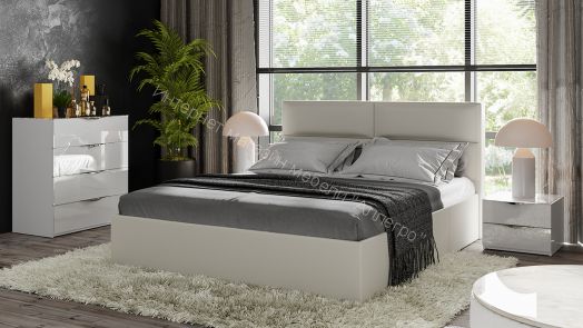 Комод «Глосс» (Белый глянец/Стекло)