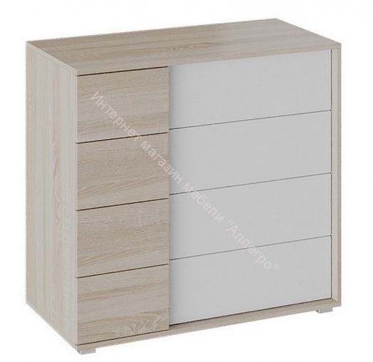 Комод «Валери» (Дуб сонома/Белый ясень)