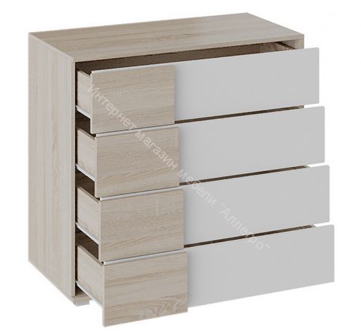 Комод «Валери» (Дуб сонома/Белый ясень)