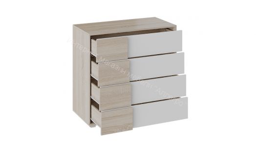 Комод «Валери» (Дуб сонома/Белый ясень)