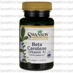 Swanson Beta-Carotene 10,000 IU (3000 mcg RAE) 100 Sgels