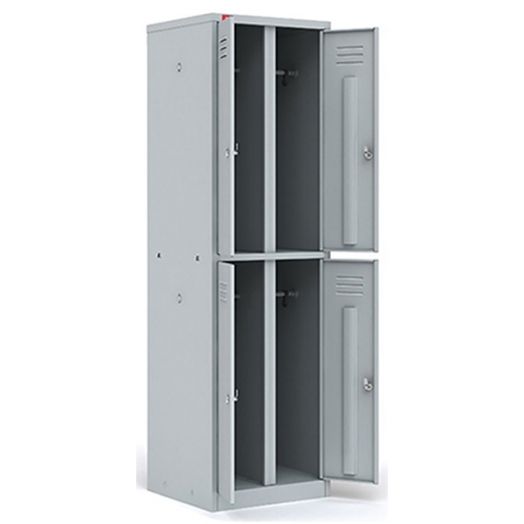 Шкаф разборный металлический двухсекционный с 4-мя отделениями ШРМ - 24