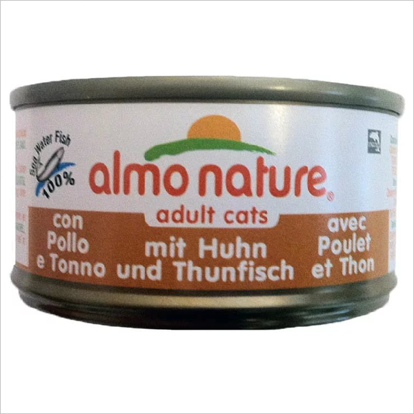 Влажный корм для кошек Almo Nature с курицей и тунцом