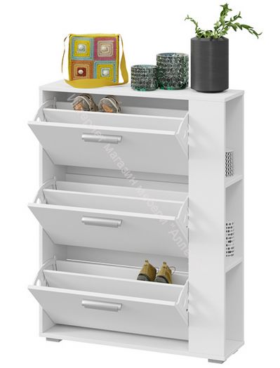 Тумба для обуви «Эрика» Тип 1 (Белый ясень)