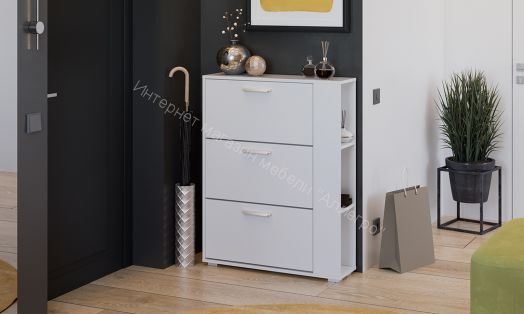 Тумба для обуви «Эрика» Тип 1 (Белый ясень)