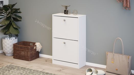 Тумба для обуви «Тетра» Тип 2 Исп. 2 (Белый)