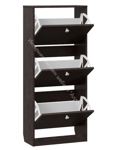 Тумба для обуви «Тетра» Тип 1 Исп. 2 (Венге Цаво)