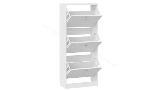 Тумба для обуви «Тетра» Тип 1 Исп. 2 (Белый)