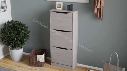 Тумба для обуви «Тетра» Тип 1 (Ясень Шимо)