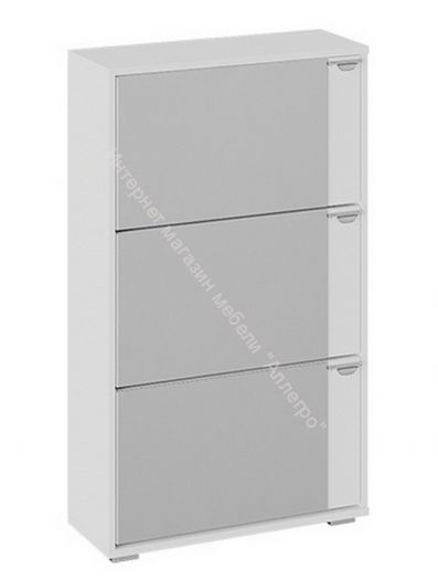 Тумба для обуви тип 8 (Белый Ясень)