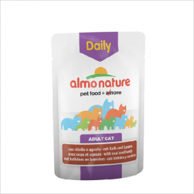 Влажный корм для кошек Almo Nature Daily Menu Veal and Lamb нежный мусс с телятиной и ягненком