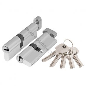 Цилиндровый механизм Ajax (Аякс) с вертушкой AX202/70 mm (30+10+30) CP хром 5 кл. ID товара: 39871