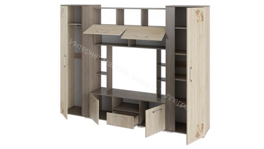 Стенка «Белла» исп. 2 (Дуб Сонома трюфель/Дуб Сонома)