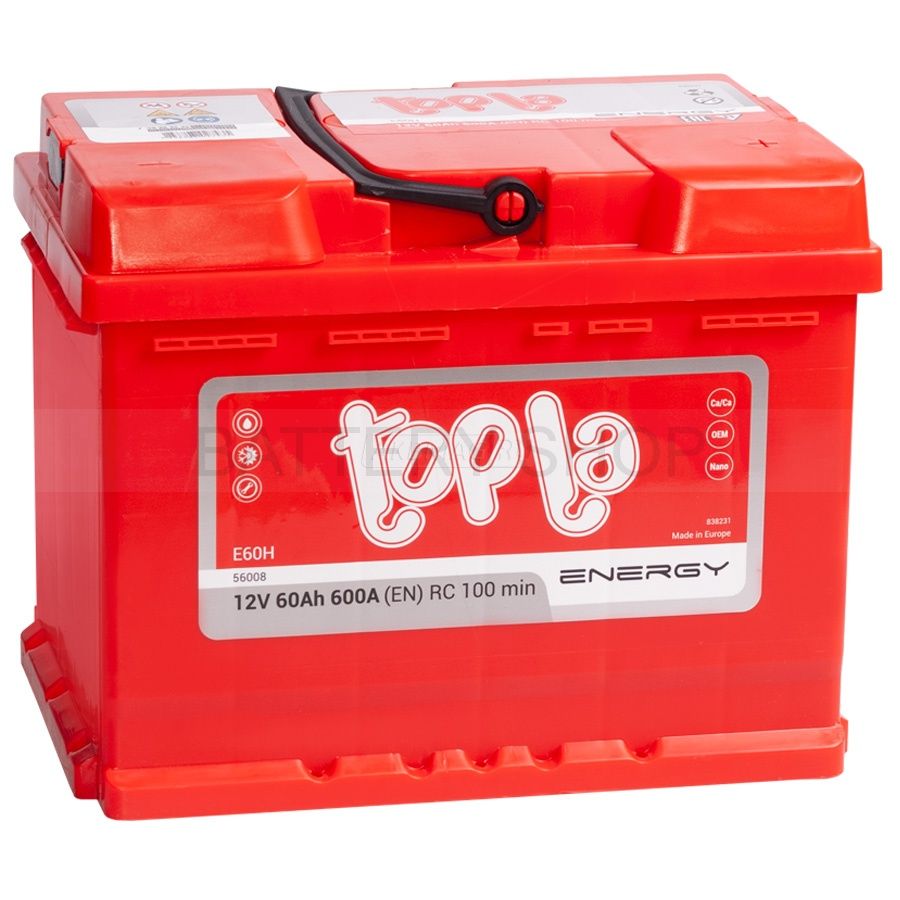 Topla Energy 60Ah 600А прям. пол.