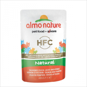 Влажный корм для кошек Almo Nature с тунцом и лососем и тыквой