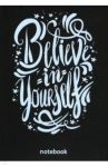 Блокнот "Believe in yourself" (А5, 32 листа, черные страницы)