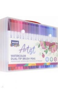 Маркеры 60 цветов ARTIST, акварельные, двусторонние (M-5089- 60)