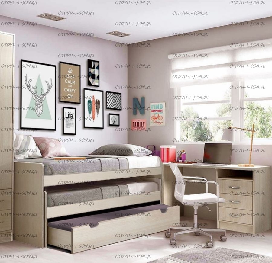 Кровать двухъярусная Фанки Кидз-8 СВ