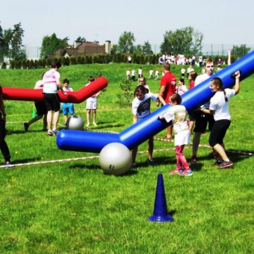 Гигантский хоккей — огромные клюшки и шайба для развлечения