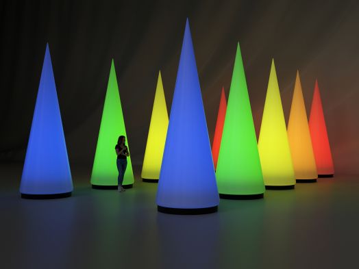 Большой надувной конус — с подсветкой