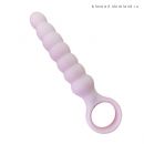 Анальный массажер с вибрацией и кольцом