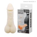 Насадка/ мастурбатор анус/ страпон 3 в 1  BIGGER MAN +1,8 см