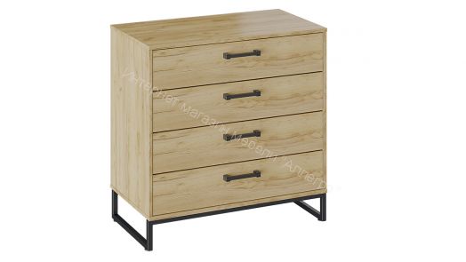 Комод «Лофт» тип 2 (Дуб крафт золотой)