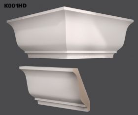 Карниз Потолочный Haut Decor К001HD Ш65хВ80хД2070 мм / Хаут Декор