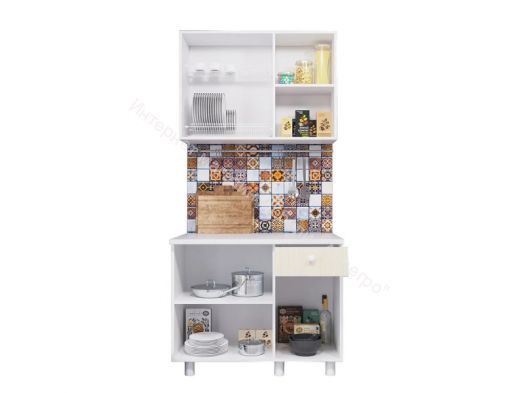 Кухонный гарнитур "Point" 1000 Крафт золотой/Бетон