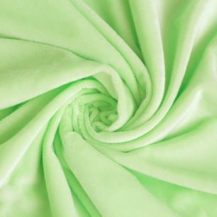 Велюр не стрейч Нежно-салатовый 50х37