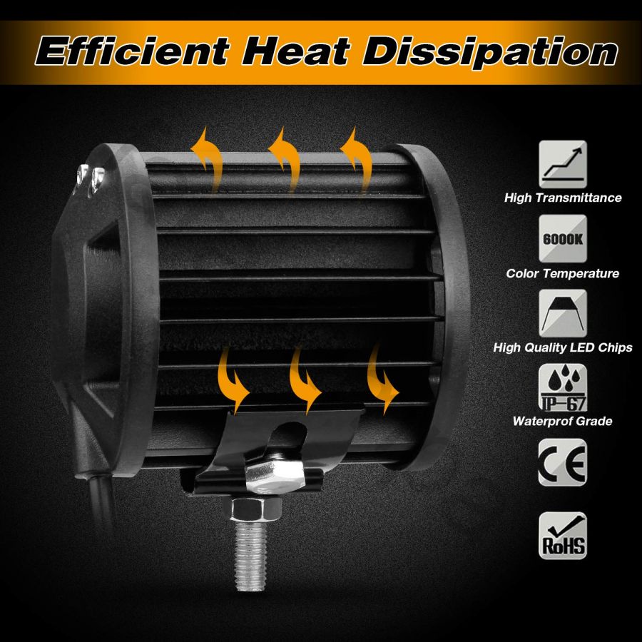 Фара светодиодная 72 ватт дальний свет